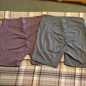 Women's High-Performance Shorts - Gray and Brown